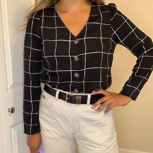 Crop dress shirt